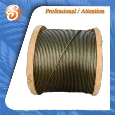 طناب سیم فلزی هسته فلزی 6x19 ungalvanized